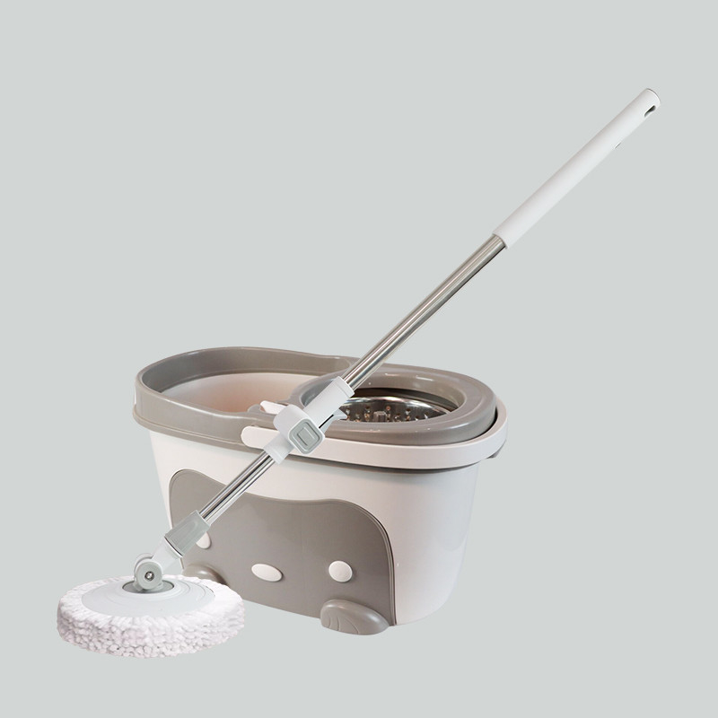 Manual Push Spin Floor Mop 360 Rotating Mop Mop Bucket Set For Hotel And Dinning Room