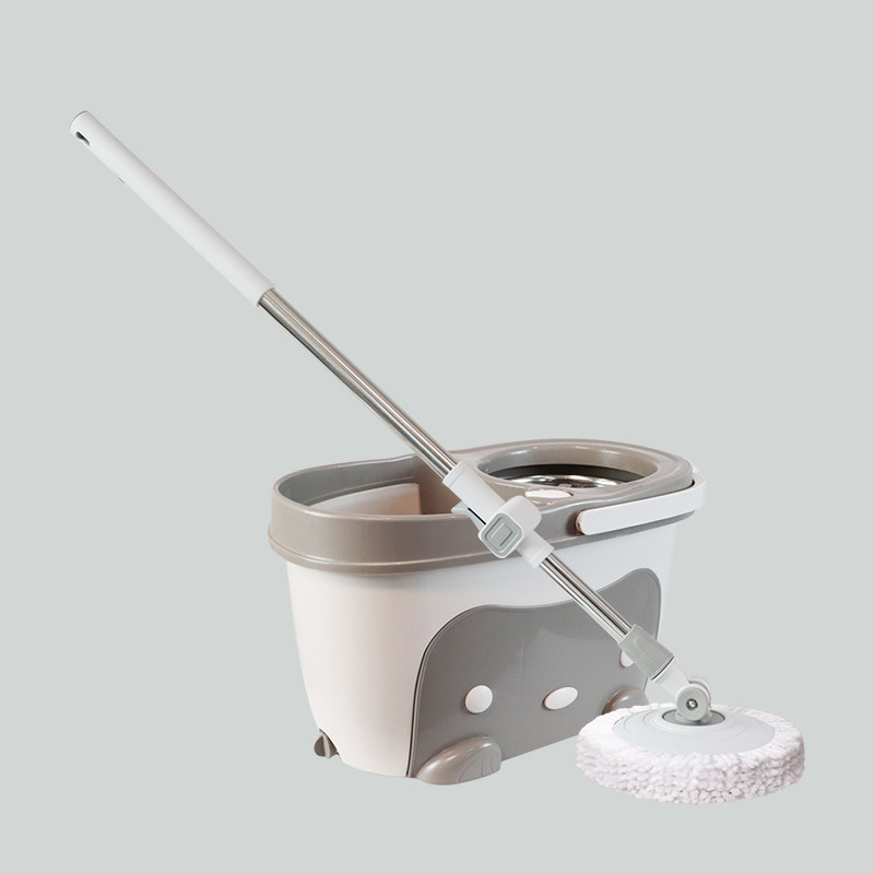 Manual Push Spin Floor Mop 360 Rotating Mop Mop Bucket Set For Hotel And Dinning Room
