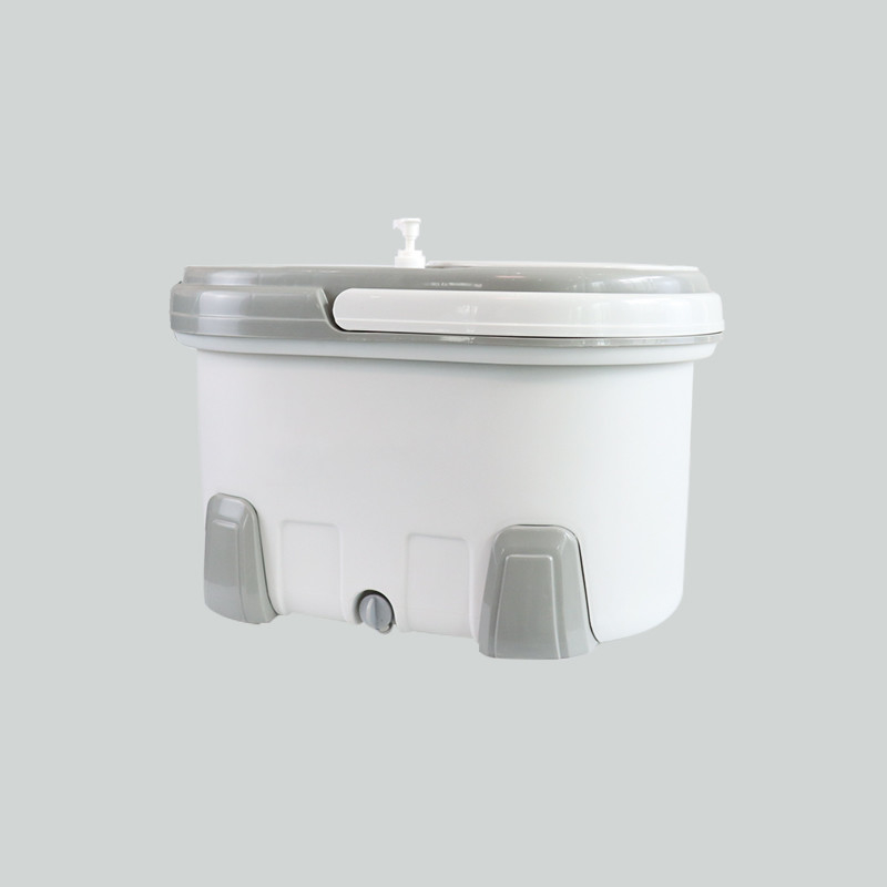 360 Rotary Microfiber Spin Mops And Buckets  Steel Pole With Double Drive Bucket Hands Free