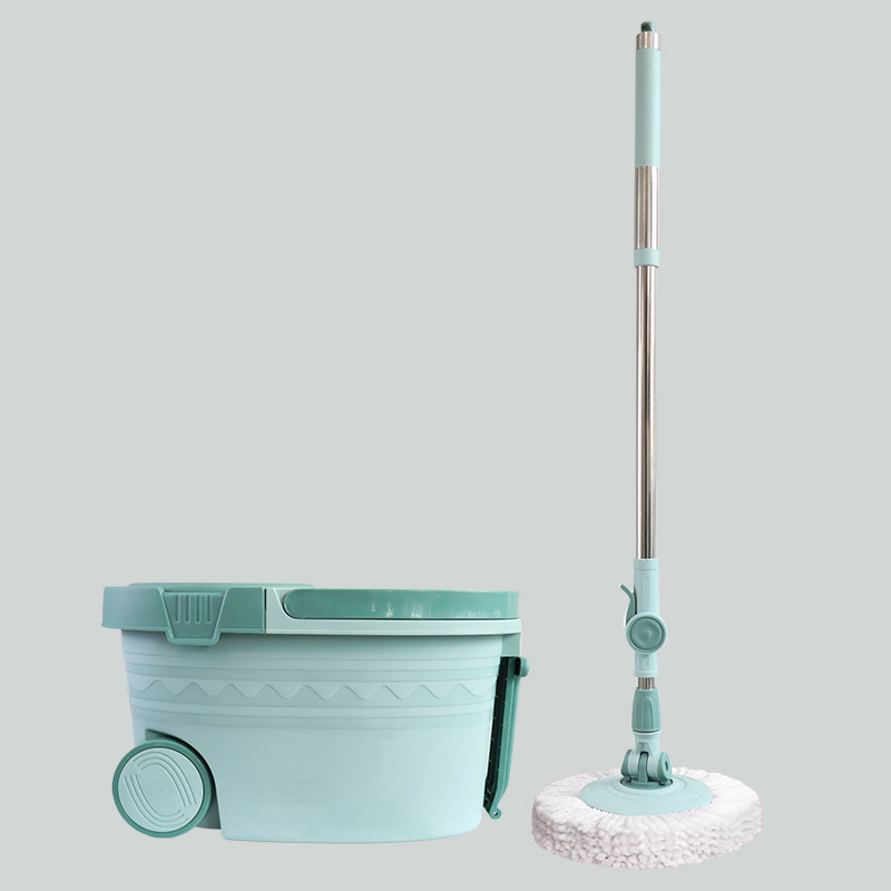 Indoor Floor Cleaning Spin Mops And Buckets  With Retractable Handle 1.1M 360 Mop And Bucket