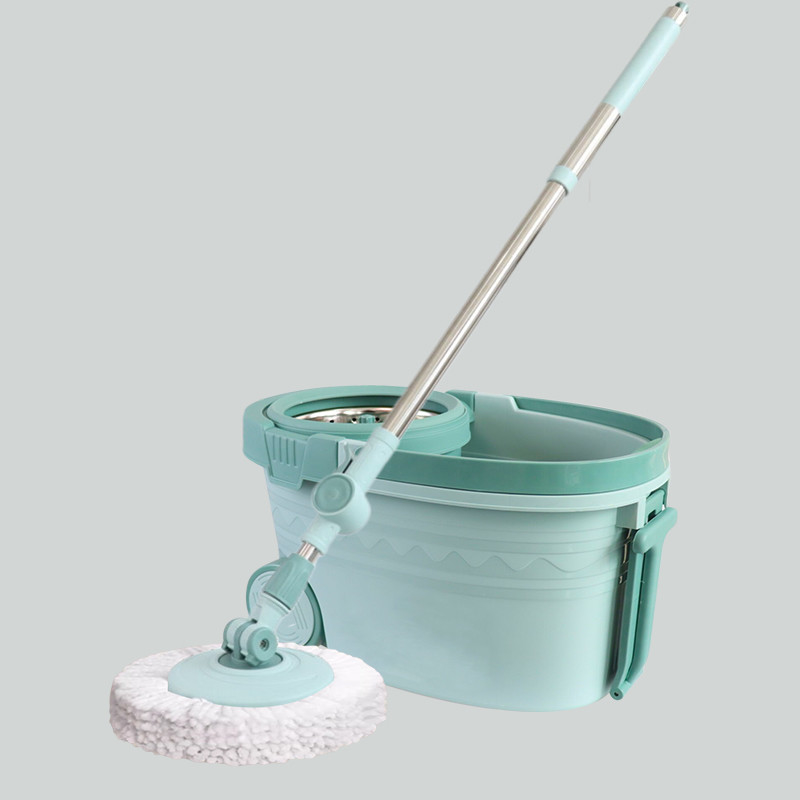 Indoor Floor Cleaning Spin Mops And Buckets  With Retractable Handle 1.1M 360 Mop And Bucket