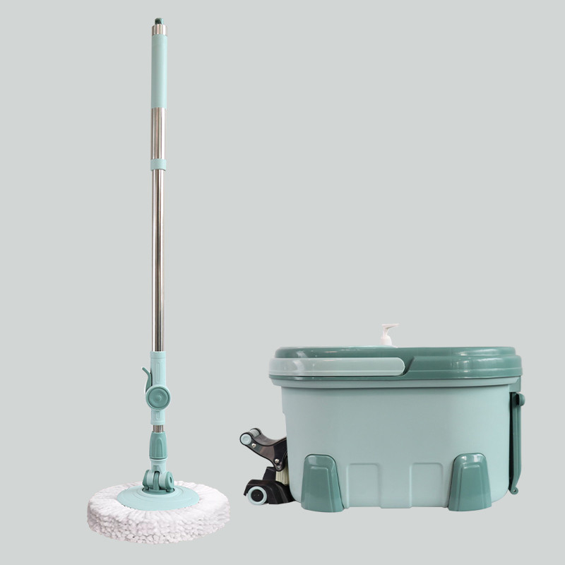 ISO9001 Magic Single Bucket And Flat Self Wringing Mop Bucket 360 With Spin Bucket