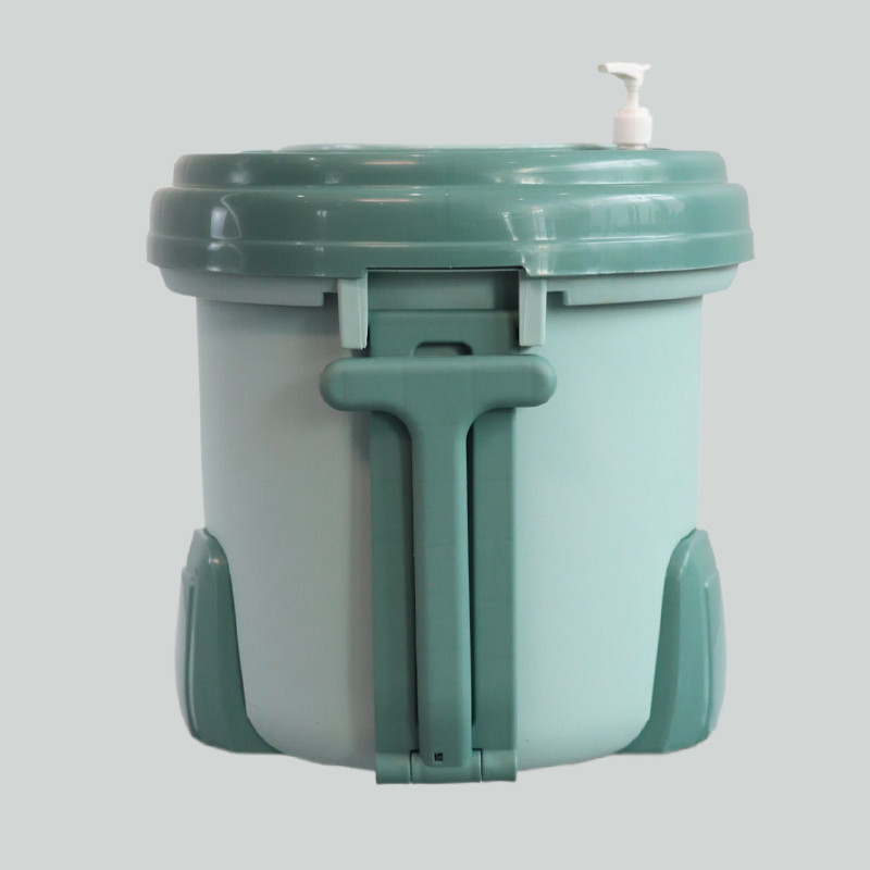 ISO9001 Magic Single Bucket And Flat Self Wringing Mop Bucket 360 With Spin Bucket