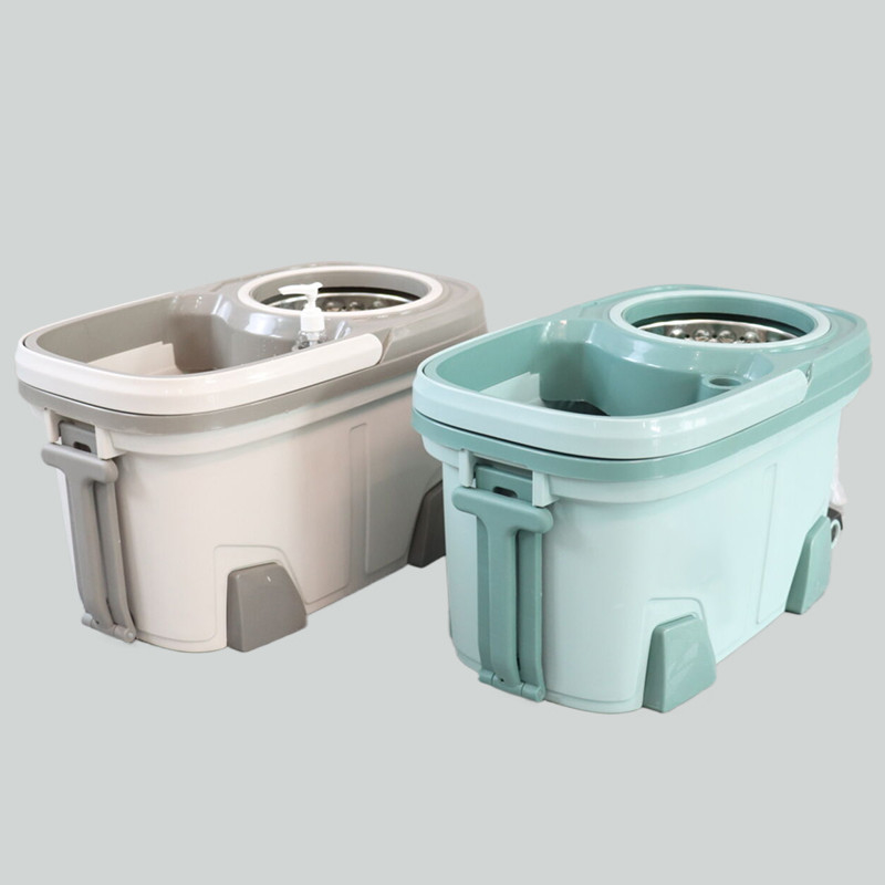 Dry Wet Separation Cleaning Rotating Mop And Bucket 360 Degree With Flat Handle Pedal Bucket 2.4kg