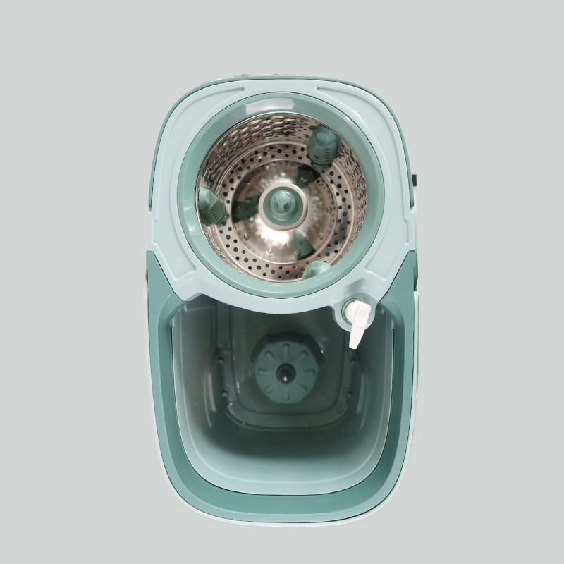 8.5L Stainless Steel Basket Rotating Mop And Bucket Set Microfiber Spinning Mop Tornado Cleaning Mop