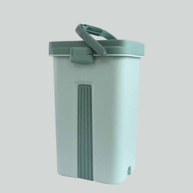 Household Long Handle Flat Squeeze Flat Mop Head Dust Microfiber Mop Bucket Rectangle 1.9kg