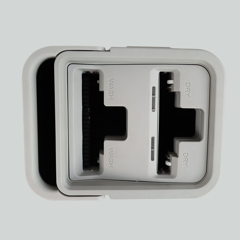 Dry And Wet Flat Mop With Squeeze Bucket 6L Self Wringer Washable Squeeze Mop