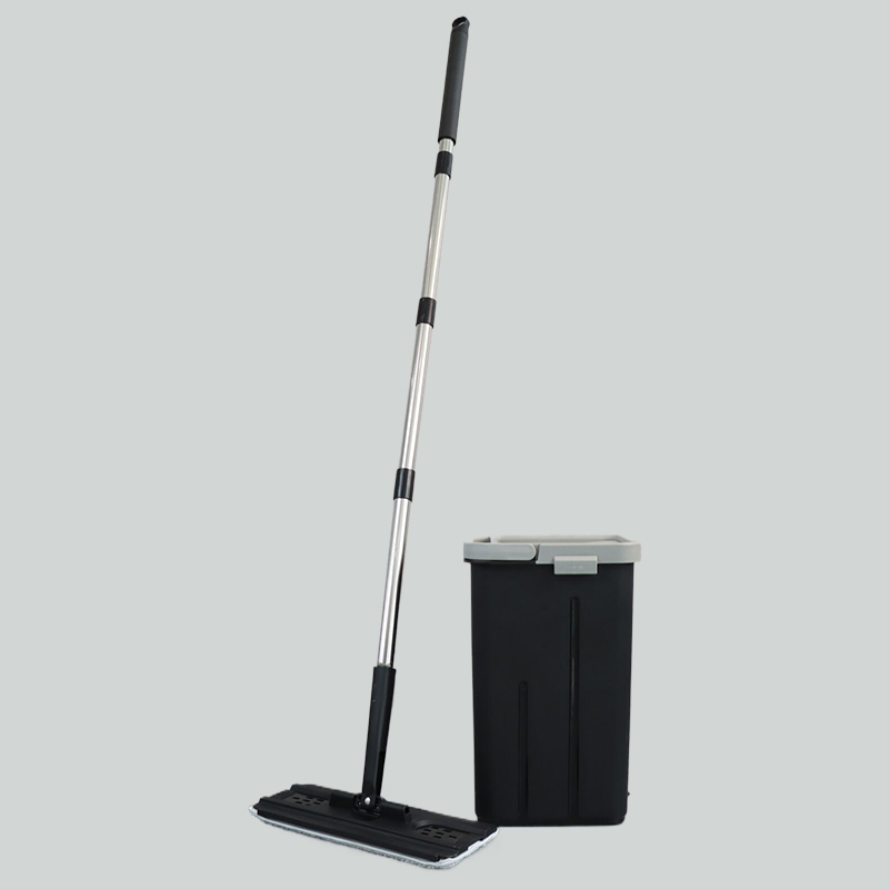 Household Cleaning Flat Squeeze Mop And Bucket Set Hands Free Wet and Dry Microfiber Mop Bucket