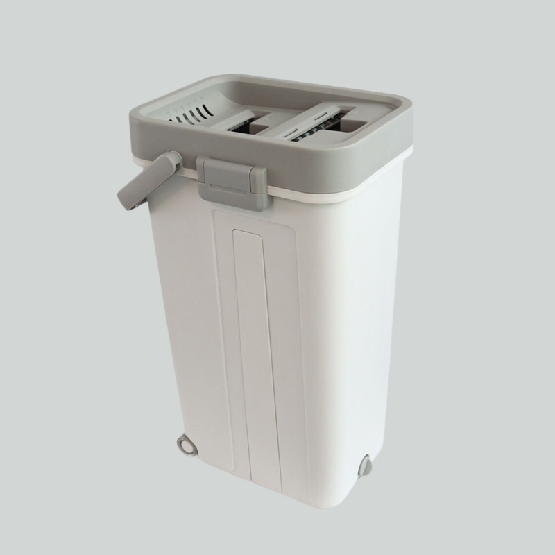 360 Flat Bottomed Wiping Mop Set Flat Hand Free Wet And Dry Self Squeeze Mop & Bucket Set