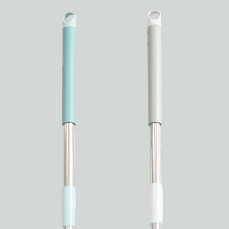 Microfiber Hands Free Squeeze Mop Stainless Steel Handle Washable Wet Dry Rectangle Head Shape