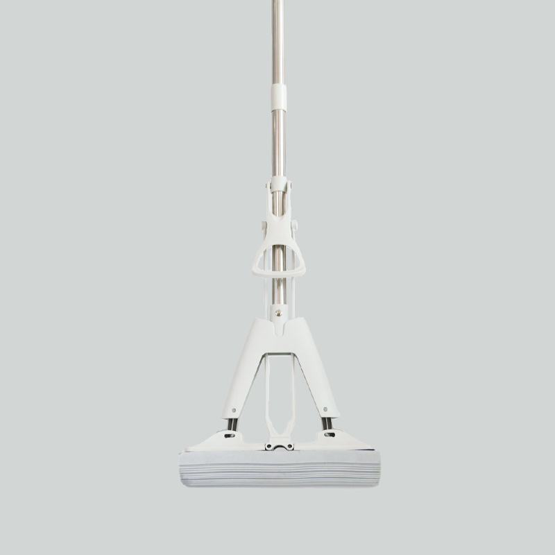 Absorbent Flat Pva Sponge Mop Folded In Half Squeeze Water Telescopic Free Hand Wash