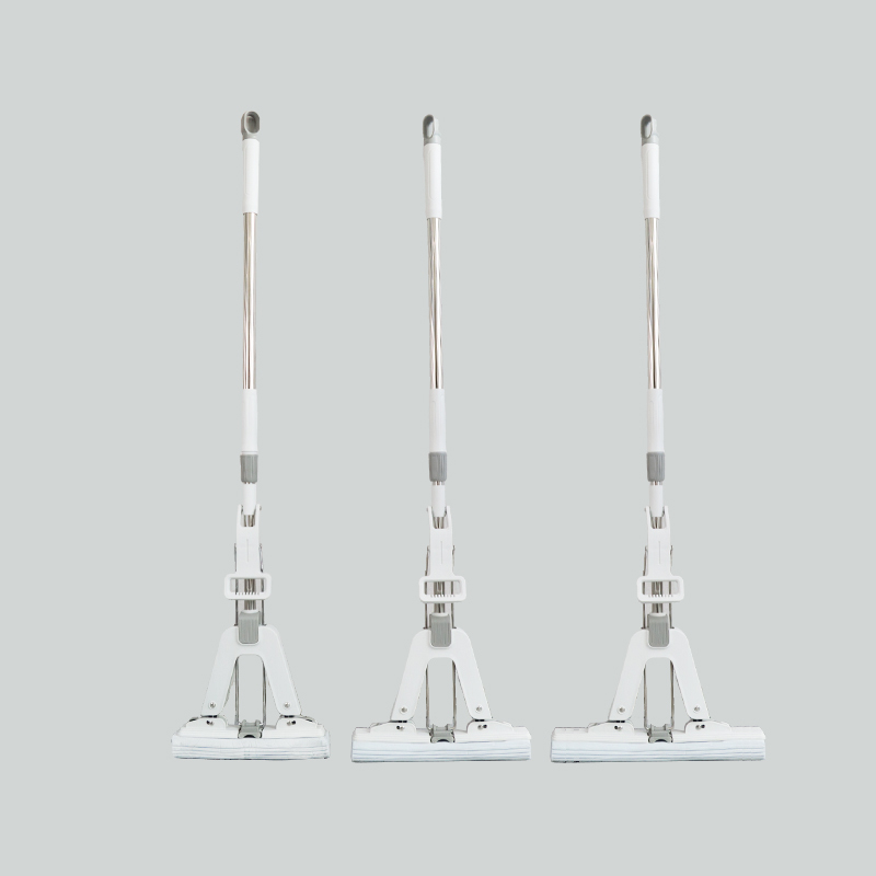 Self Wringing Floor Cleaning Magic Pva Mop Wide Roller Sponge Head With Stainless Steel And Stainless Pole