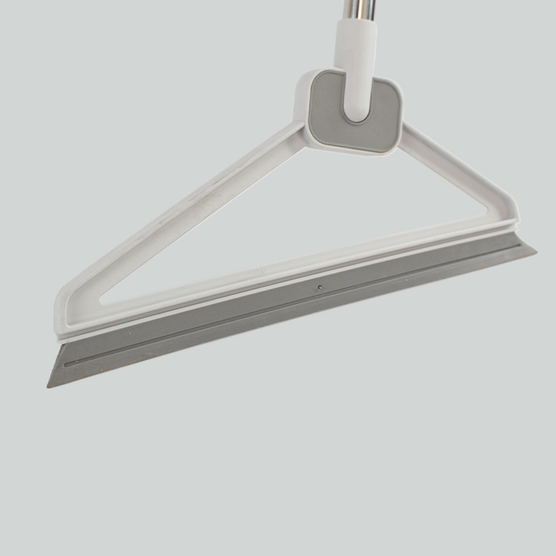 Medium Size Stainless Steel & Silicone Floor Scraper Custom With Plastic Handle