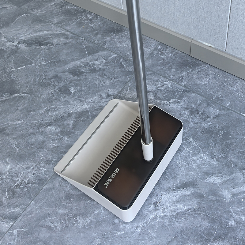 Floor Squeegee Broom Dustpan For Home Upright And Lightweight For Kitchen Room Office Lobby Floor Clean