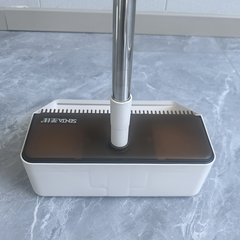 Vertical Standing Windproof Long Handle Broom And Dustpan And Plastic Folding Sweeper For Household