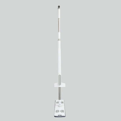1.36M Microfiber Flat Mop With Steel Pole Household Cleaning Tool Hand Free